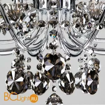 Люстра Eurosvet Teodore 10103/12 хром/дымчатый хрусталь Strotskis - Фото 4