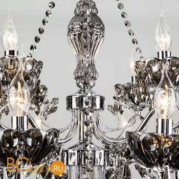 Люстра Eurosvet Teodore 10103/12 хром/дымчатый хрусталь Strotskis - Фото 3