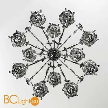 Люстра Eurosvet Teodore 10103/12 хром/дымчатый хрусталь Strotskis - Фото 5