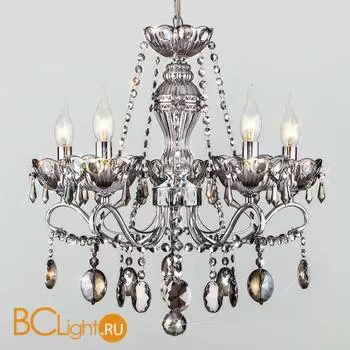 Люстра Eurosvet Teodore 10103/5 хром/дымчатый хрусталь Strotskis