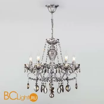 Люстра Eurosvet Teodore 10103/5 хром/дымчатый хрусталь Strotskis - Фото 1