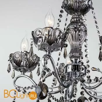 Люстра Eurosvet Teodore 10103/5 хром/дымчатый хрусталь Strotskis - Фото 0