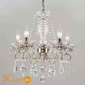 Люстра Eurosvet Teodore 10103/5 античная бронза/прозрачный хрусталь Strotskis