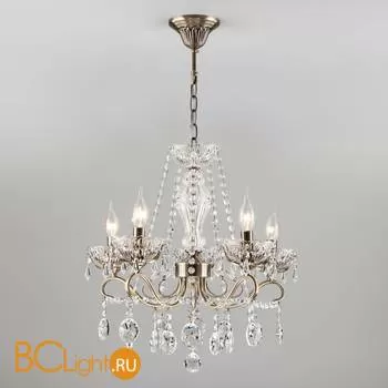 Люстра Eurosvet Teodore 10103/5 античная бронза/прозрачный хрусталь Strotskis - Фото 3