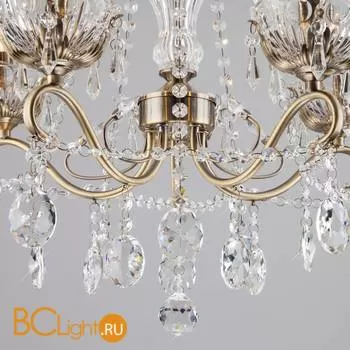 Люстра Eurosvet Teodore 10103/5 античная бронза/прозрачный хрусталь Strotskis - Фото 4