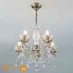 Люстра Eurosvet Teodore 10103/5 античная бронза/прозрачный хрусталь Strotskis - Фото 5