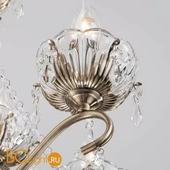 Люстра Eurosvet Teodore 10103/8 античная бронза/прозрачный хрусталь Strotskis - Фото 2