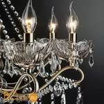 Люстра Eurosvet Teodore 10103/8 античная бронза/прозрачный хрусталь Strotskis - Фото 5