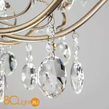 Люстра Eurosvet Teodore 10103/12 античная бронза/прозрачный хрусталь Strotskis - Фото 4