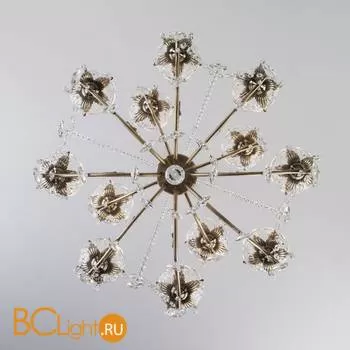 Люстра Eurosvet Teodore 10103/12 античная бронза/прозрачный хрусталь Strotskis - Фото 3