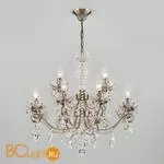 Люстра Eurosvet Teodore 10103/12 античная бронза/прозрачный хрусталь Strotskis