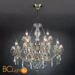 Люстра Eurosvet Teodore 10103/12 античная бронза/прозрачный хрусталь Strotskis - Фото 0