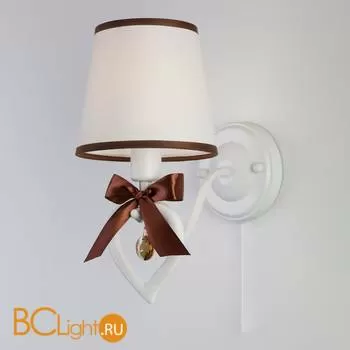 Бра Eurosvet Terry 60066/1 белый/коричневый