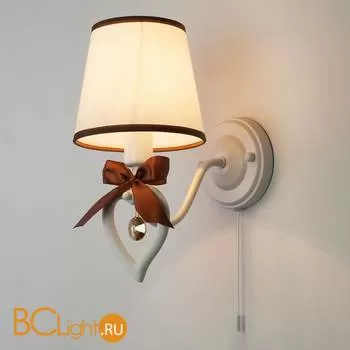 Бра Eurosvet Terry 60066/1 белый/коричневый - Фото 1