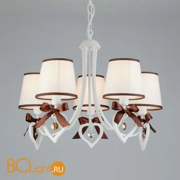 Люстра Eurosvet Terry 60066/5 белый/коричневый
