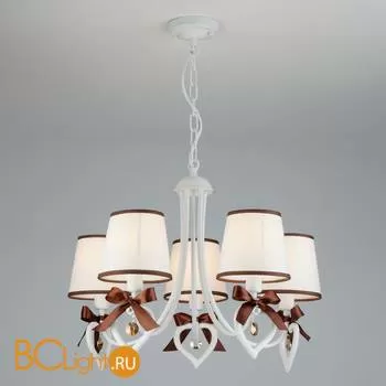 Люстра Eurosvet Terry 60066/5 белый/коричневый - Фото 0