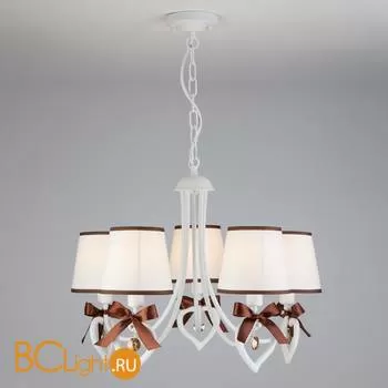 Люстра Eurosvet Terry 60066/5 белый/коричневый - Фото 1