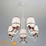 Люстра Eurosvet Terry 60066/5 белый/коричневый - Фото 2