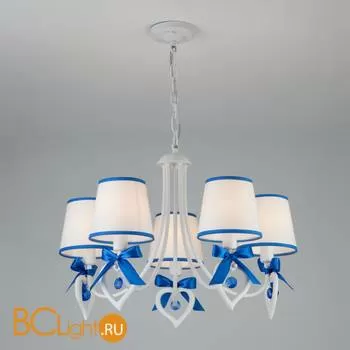 Люстра Eurosvet Terry 60066/5 белый/синий - Фото 0