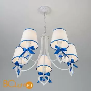 Люстра Eurosvet Terry 60066/5 белый/синий - Фото 2