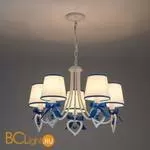 Люстра Eurosvet Terry 60066/5 белый/синий - Фото 1