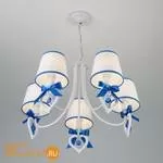 Люстра Eurosvet Terry 60066/5 белый/синий - Фото 2