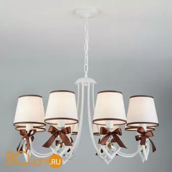 Люстра Eurosvet Terry 60066/8 белый/коричневый - Фото 0