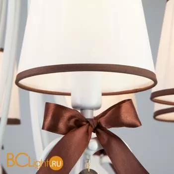 Люстра Eurosvet Terry 60066/8 белый/коричневый - Фото 3