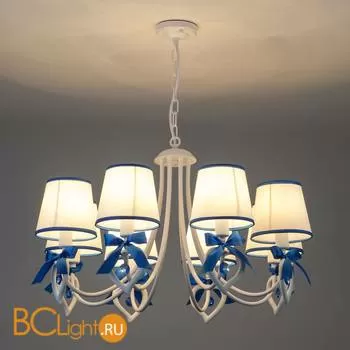 Люстра Eurosvet Terry 60066/8 белый/синий - Фото 4