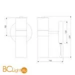 Настенный светильник Eurosvet Tesoro 70125/1 черный - Фото 2