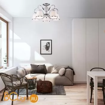 Потолочная люстра Eurosvet Tessa 60088/5 хром - Фото 0