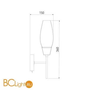 Бра Eurosvet Thalia 60140/1 золото a056383 - Фото 2