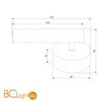 Бра Eurosvet Tint 20126/1 LED черный жемчуг a058316 - Фото 3