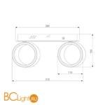Бра Eurosvet Tokyo 20068/2 LED белый 10W - Схема