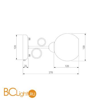Бра Eurosvet Tondo 70095/1 сатин-никель - Схема