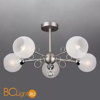 Потолочная люстра Eurosvet Tondo 70095/5 сатин-никель