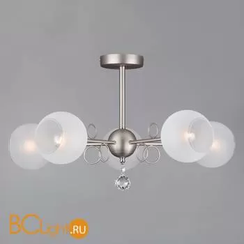 Потолочная люстра Eurosvet Tondo 70095/5 сатин-никель - Фото 0