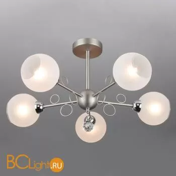 Потолочная люстра Eurosvet Tondo 70095/5 сатин-никель - Фото 2