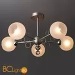 Потолочная люстра Eurosvet Tondo 70095/5 сатин-никель - Фото 4