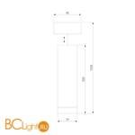 Подвесной светильник Eurosvet Topper DLR023 12W 4200K хром матовый 12W - Схема