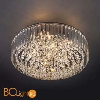 Потолочный светильник Eurosvet Torreta 10105/9 хром/прозрачный хрусталь Strotskis - Фото 1