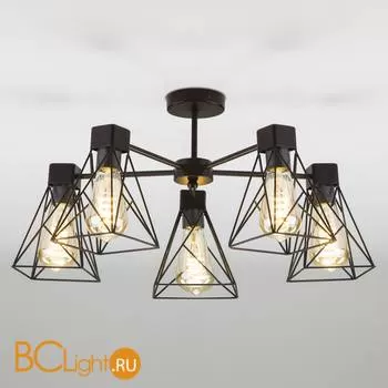 Потолочная люстра Eurosvet Trappola 70107/5 черный