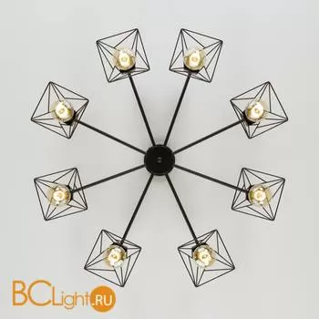Потолочная люстра Eurosvet Trappola 70107/8 черный - Фото 2