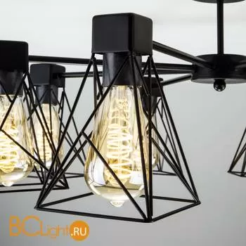 Потолочная люстра Eurosvet Trappola 70107/8 черный - Фото 3