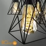 Потолочная люстра Eurosvet Trappola 70107/8 черный - Фото 1