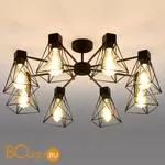 Потолочная люстра Eurosvet Trappola 70107/8 черный - Фото 0