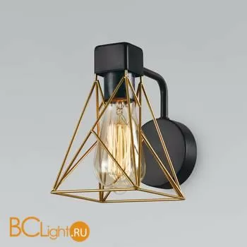 Бра Eurosvet Trappola 70107/1 черный/латунь a061401