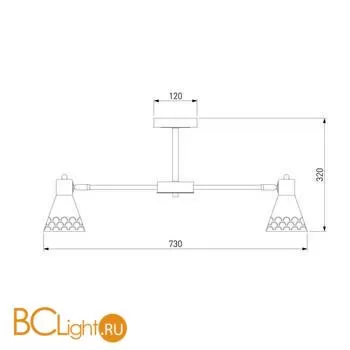 Люстра Eurosvet Trina 70100/8 белый - Фото 1