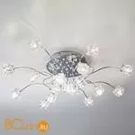 Потолочная люстра Eurosvet Trinity 80113/17 хром/белый