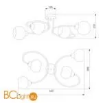 Люстра Eurosvet Tulia 30136/4 хром - Фото 1